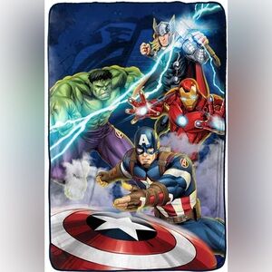 New Marvel Avengers Plush Blanket - Hulk Ironman Thor Captain America
